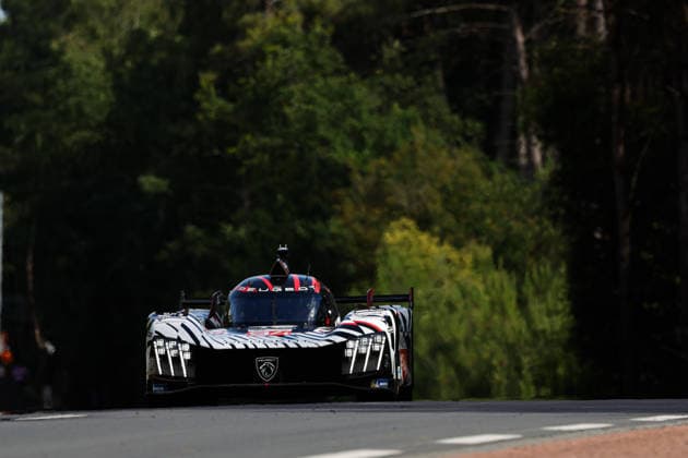 24 HEURES DU MANS 2026 - TEST DAY 94 DUVAL Loïc (fra), JAKOBSEN Malthe (dnk), POURCHAIRE Thà o (fra), Peugeot TotalEnergies, Peugeot 9X8 94, Hypercar, action, during the Test Day of the 24 Hours of Le Mans 2026, 3rd round of the 2026 FIA World Endurance Championship, on June 7, 2026 on the Circuit des 24 Heures du Mans in Le Mans, France - Le MansFrance Copyright: xFREDERICxLExFLOCxHx