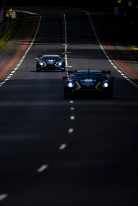 24 HEURES DU MANS 2026 - TEST DAY 23 NEWELL Gray (usa), BARRICHELLO Eduardo (bra), ADAM Jonny (gbr), Heart of Racing Team, Aston Martin Vantage AMR LMGT3 23, LM GT3, 27 JAMES Ian (usa), ROBICHON Zacharie (can), DRUDI Mattia (ita), Heart of Racing Team, Aston Martin Vantage AMR LMGT3 27, LM GT3, action during the Test Day of the 24 Hours of Le Mans 2026, 3rd round of the 2026 FIA World Endurance Championship, on June 7, 2026 on the Circuit des 24 Heures du Mans in Le Mans, France - Le MansFrance Copyright: xCharlyxLopezx