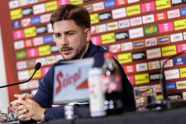 SOCCER - FIFA World Cup, WM, Weltmeisterschaft, Fussball 2026, preview SANTA BARBARA, CALIFORNIA,USA,07.JUN.26 - SOCCER - FIFA World Cup 2026, USA, Mexico, Canada, preview, Oesterreichischer Fussball-Bund, press conference, PK, Pressekonferenz team AUT. Image shows Romano Schmid (AUT). GEPAxpictures xArminxRauthner