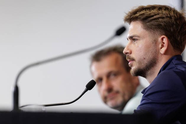 SOCCER - FIFA World Cup, WM, Weltmeisterschaft, Fussball 2026, preview SANTA BARBARA, CALIFORNIA,USA,07.JUN.26 - SOCCER - FIFA World Cup 2026, USA, Mexico, Canada, preview, Oesterreichischer Fussball-Bund, press conference, PK, Pressekonferenz team AUT. Image shows Romano Schmid (AUT). GEPAxpictures xArminxRauthner