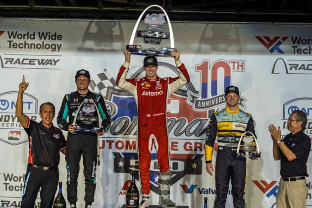 June 7, 2026, Madison, Illinois, USA: IndyCar, Indy Car, IRL, USA SERIES driver, JOSEF NEWGARDEN (2) (USA) of Nashville, TN, wins the Bommarito Automotive Group 500 at World Wide Technology Raceway in MADISON, Illinois. Madison USA - ZUMAa161 20260607_aaa_a161_007 Copyright: xWalterxArce GMGx
