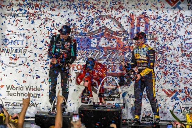 June 7, 2026, Madison, Illinois, USA: IndyCar, Indy Car, IRL, USA SERIES driver, JOSEF NEWGARDEN (2) (USA) of Nashville, TN, wins the Bommarito Automotive Group 500 at World Wide Technology Raceway in MADISON, Illinois. Madison USA - ZUMAa161 20260607_aaa_a161_014 Copyright: xWalterxArce GMGx