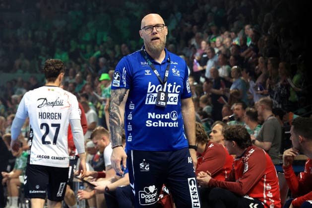 DEU, DHB, 1.HBL, Fuechse Berlin vs. Flensburg-Handewitt, 07.06.2026, Max-Schmeling-Halle, Berlin, DEU, DHB, 1.HBL, Fuechse Berlin vs. Flensburg-Handewitt, im Bild Trainer Ales Pajovic (Flensburg Handewitt)