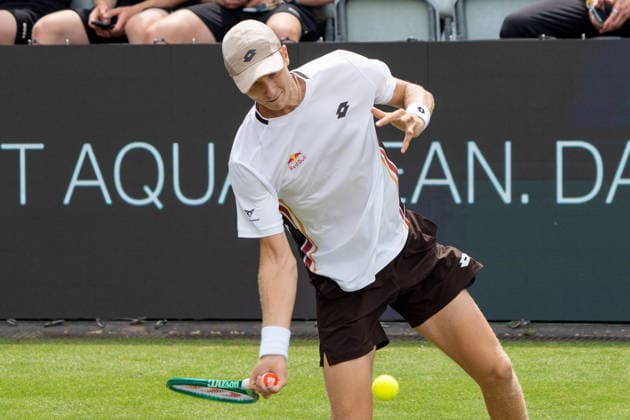 Martin Landaluce, Pierre-Hugues Herbert vs. Martin Landaluce, Tennis, ATP, Tennis Herren Turnier, Boss-Open, Center-Court, Sechzehntelfinale, 08.06.2026, Pierre-Hugues Herbert vs. Martin Landaluce, Tennis, ATP-Turnier, Boss-Open, Center-Court, Sechzehntelfinale, 08.06.2026, Stuttgart