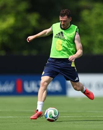 Andy Robertson of Scotland Scotland Training Session and press conference, PK, Pressekonferenz 2026 FIFA World Cup, WM, Weltmeisterschaft, Fussball Football, Atrium Health Performance Park, Charlotte, USA - 08 Jun 2026Charlotte Atrium Health Performance Park United States of America EDITORIAL USE ONLY No use with unauthorised audio, video, data, fixture lists, club league logos or live services. Online in-match use limited to 120 images, no video emulation. No use in betting, games or single club league player publications. Copyright: xMichaelxZemanek Shutterstockx 16917216gn