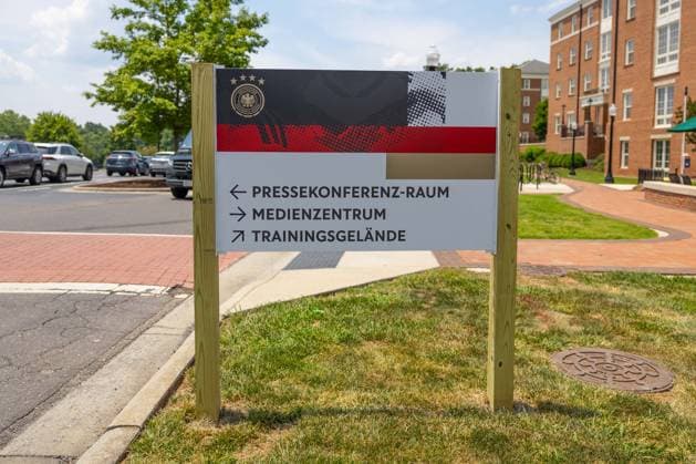 Team Arrival Germany, Base Camp, FIFA World Cup, WM, Weltmeisterschaft, Fussball 2026, Winston-Salem Base camp of team Germany ahead of the FIFA World Cup 2026 at Wake Forest University and The Graylyn Estate in Winston-Salem, North Carolina, United States, June 8, 2026. WINSTON-SALEM Graylyn Estate Hotel North Carolina USA Copyright: xPaulxMoreax 1R8A4696