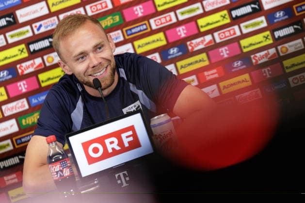 SOCCER - FIFA World Cup, WM, Weltmeisterschaft, Fussball 2026, preview SANTA BARBARA,CALIFORNIA,USA,08.JUN.26 - SOCCER - FIFA World Cup 2026, USA, Mexico, Canada, preview, OEFB, Oesterreichischer Fussball-Bund, press conference, PK, Pressekonferenz team AUT. Image shows Alexander Schlager (AUT). GEPAxpictures xArminxRauthner