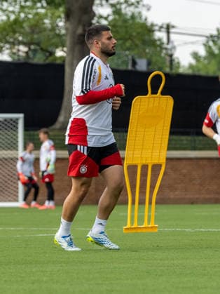 Team Arrival Germany, Base Camp, practice, FIFA World Cup, WM, Weltmeisterschaft, Fussball 2026, Winston-Salem DENIZ UNDAV of DFB practicing for the FIFA World Cup 2026 at Wake Forest University™s Spry Stadium in Winston-Salem, North Carolina, United States, June 8, 2026. WINSTON-SALEM Spry Stadium North Carolina USA Copyright: xPaulxMoreax 064A2859