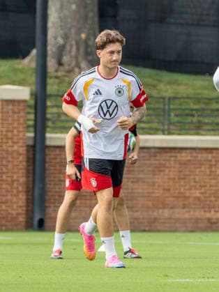 Team Arrival Germany, Base Camp, practice, FIFA World Cup, WM, Weltmeisterschaft, Fussball 2026, Winston-Salem ANGELO STILLER of DFB practicing for the FIFA World Cup 2026 at Wake Forest University™s Spry Stadium in Winston-Salem, North Carolina, United States, June 8, 2026. WINSTON-SALEM Spry Stadium North Carolina USA Copyright: xPaulxMoreax 064A2992