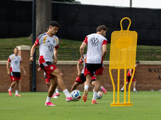 Team Arrival Germany, Base Camp, practice, FIFA World Cup, WM, Weltmeisterschaft, Fussball 2026, Winston-Salem ALEKSANDAR PAVLOVIC of DFB practicing for the FIFA World Cup 2026 at Wake Forest University™s Spry Stadium in Winston-Salem, North Carolina, United States, June 8, 2026. WINSTON-SALEM Spry Stadium North Carolina USA Copyright: xPaulxMoreax 064A3021