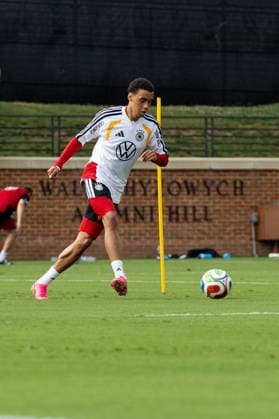 Team Arrival Germany, Base Camp, practice, FIFA World Cup, WM, Weltmeisterschaft, Fussball 2026, Winston-Salem JAMAL MUSIALA of DFB practicing for the FIFA World Cup 2026 at Wake Forest University™s Spry Stadium in Winston-Salem, North Carolina, United States, June 8, 2026. WINSTON-SALEM Spry Stadium North Carolina USA Copyright: xPaulxMoreax 064A3168