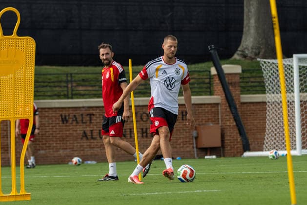 Team Arrival Germany, Base Camp, practice, FIFA World Cup, WM, Weltmeisterschaft, Fussball 2026, Winston-Salem WALDEMAR ANTON of DFB practicing for the FIFA World Cup 2026 at Wake Forest University™s Spry Stadium in Winston-Salem, North Carolina, United States, June 8, 2026. WINSTON-SALEM Spry Stadium North Carolina USA Copyright: xPaulxMoreax 064A3191