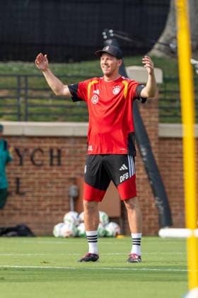 Team Arrival Germany, Base Camp, practice, FIFA World Cup, WM, Weltmeisterschaft, Fussball 2026, Winston-Salem JULIAN NAGELSMANN of DFB during day 1 practice for FIFA World Cup 2026 at Wake Forest University™s Spry Stadium in Winston-Salem, North Carolina, United States, June 8, 2026. WINSTON-SALEM Spry Stadium North Carolina USA Copyright: xPaulxMoreax 1R8A5128