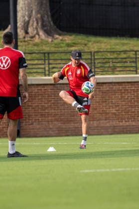 Team Arrival Germany, Base Camp, practice, FIFA World Cup, WM, Weltmeisterschaft, Fussball 2026, Winston-Salem JULIAN NAGELSMANN of DFB during drills during day 1 practice for FIFA World Cup 2026 at Wake Forest University™s Spry Stadium in Winston-Salem, North Carolina, United States, June 8, 2026. WINSTON-SALEM Spry Stadium North Carolina USA Copyright: xPaulxMoreax 1R8A5156