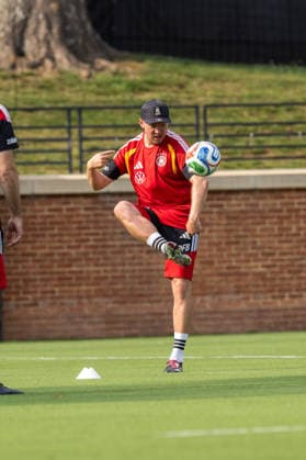 Team Arrival Germany, Base Camp, practice, FIFA World Cup, WM, Weltmeisterschaft, Fussball 2026, Winston-Salem JULIAN NAGELSMANN of DFB during drills during day 1 practice for FIFA World Cup 2026 at Wake Forest University™s Spry Stadium in Winston-Salem, North Carolina, United States, June 8, 2026. WINSTON-SALEM Spry Stadium North Carolina USA Copyright: xPaulxMoreax 1R8A5157