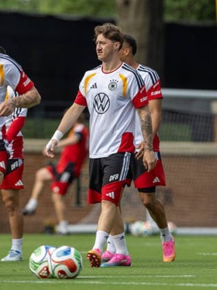 Team Arrival Germany, Base Camp, practice, FIFA World Cup, WM, Weltmeisterschaft, Fussball 2026, Winston-Salem ANGELO STILLER of DFB practicing for the FIFA World Cup 2026 at Wake Forest University™s Spry Stadium in Winston-Salem, North Carolina, United States, June 8, 2026. WINSTON-SALEM Spry Stadium North Carolina USA Copyright: xPaulxMoreax 1R8A6001