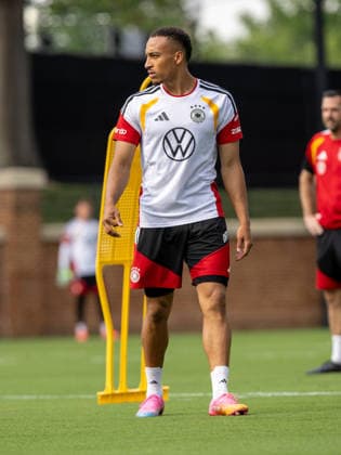 Team Arrival Germany, Base Camp, practice, FIFA World Cup, WM, Weltmeisterschaft, Fussball 2026, Winston-Salem JAMIE LEWELING of DFB practicing for the FIFA World Cup 2026 at Wake Forest University™s Spry Stadium in Winston-Salem, North Carolina, United States, June 8, 2026. WINSTON-SALEM Spry Stadium North Carolina USA Copyright: xPaulxMoreax 1R8A6025