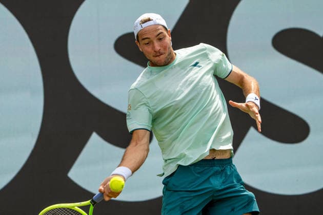 Jan-Lennard Struff, Jan-Lennard Struff vs. AlexisGalarneau, Tennis, ATP, Tennis Herren Turnier, Boss-Open, Center-Court, Sechzehntelfinale, 09.06.2026, Jan-Lennard Struff vs. AlexisGalarneau, Tennis, ATP-Turnier, Boss-Open, Center-Court, Sechzehntelfinale, 09.06.2026, Stuttgart