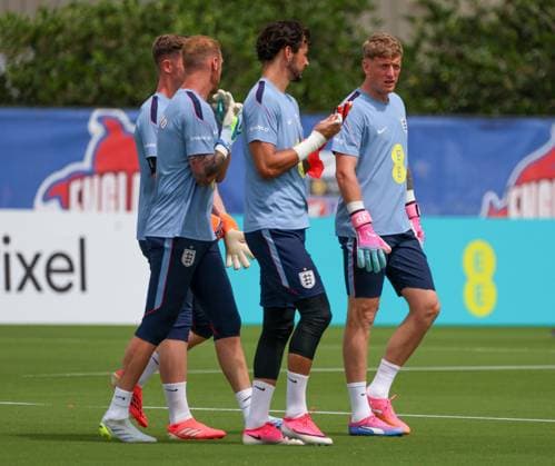 Jordan Pickford of England during a training session England Team Training, 2026 FIFA World Cup, WM, Weltmeisterschaft, Fussball Football, Palm Beach Gardens, Palm Beach, Florida, USA - 09 Jun 2026Florida Florida Blue Training Centre United States of America EDITORIAL USE ONLY No use with unauthorised audio, video, data, fixture lists, club league logos or live services. Online in-match use limited to 120 images, no video emulation. No use in betting, games or single club league player publications. Copyright: xChrisxArjoon Shutterstockx 16918901c