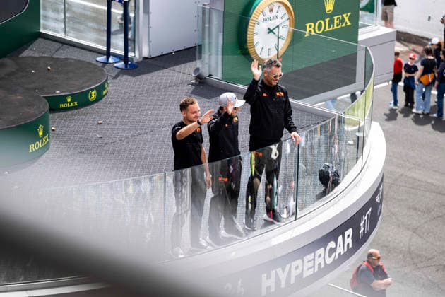 24 HEURES DU MANS 2026 - TUESDAY 17 LOTTERER Andrà (ger), DERANI Pipo (bra), JAUBERT Mathys (fra), Genesis Magma Racing, Genesis GMR-001 17, Hypercar, portrait during the 24 Hours of Le Mans 2026, 3rd round of the 2026 FIA World Endurance Championship, on June 9, 2026 on the Circuit des 24 Heures du Mans in Le Mans, France - Le MansFrance Copyright: xCharlyxLopezx