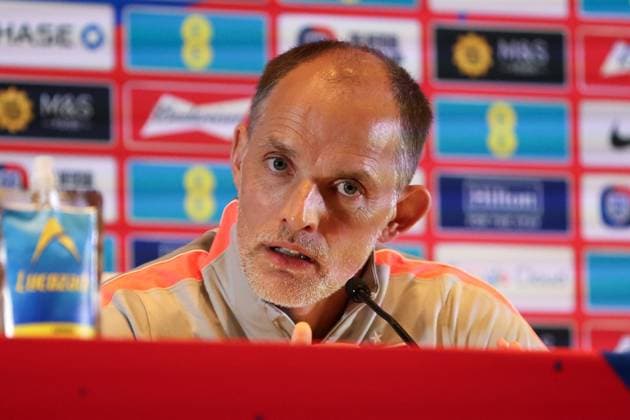 Thomas Tuchel, manager of England, during a press conference, PK, Pressekonferenz England Press Conference, 2026 FIFA World Cup, WM, Weltmeisterschaft, Fussball Football, Hilton West Palm Beach Hotel, Palm Beach, Florida, USA - 09 Jun 2026Florida Florida Blue Training Centre United States of America EDITORIAL USE ONLY No use with unauthorised audio, video, data, fixture lists, club league logos or live services. Online in-match use limited to 120 images, no video emulation. No use in betting, games or single club league player publications. Copyright: xChrisxArjoon Shutterstockx 16918907f