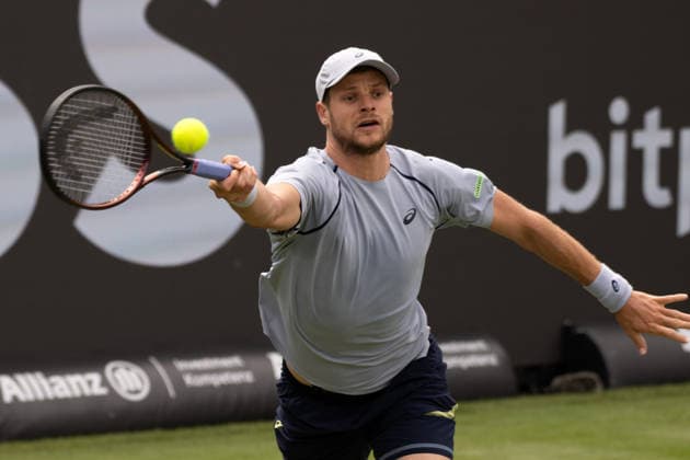 Yannick Hanfmann (GER). xettx, Deutschland, Stuttgart, 10.06.2026, Tennis, Boss Open, Tag 5, 2026, Achtelfinale, M.Bellucci (ITA) - Y.Hanfmann (GER), TC Weissenhof, Center Court