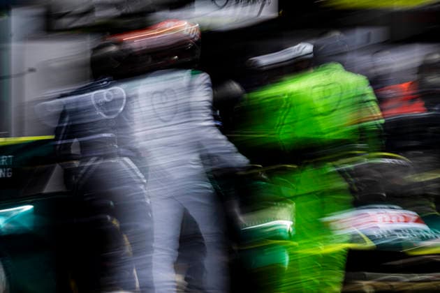 24 HEURES DU MANS 2026 - FREE PRACTICE AND QUALIFIYING SESSION 009 RIBERAS Alex (esp), SORENSEN Marco (dnk), DE ANGELIS Roman (can), Aston Martin THOR Team, Aston Martin Valkyrie 009, Hypercar, pitstop, arrêt aux stands during the Free Practice and Qualifying session of the 24 Hours of Le Mans 2026, 3rd round of the 2026 FIA World Endurance Championship, from June 10 to 11, 2026 on the Circuit des 24 Heures du Mans in Le Mans, France - Le MansFrance Copyright: xCharlyxLopezx