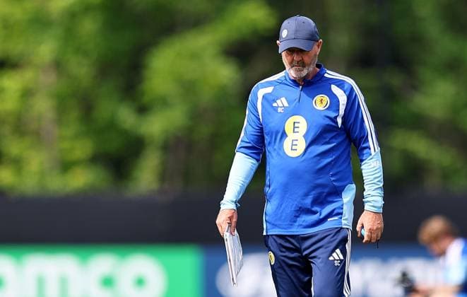 Steve Clarke head coach of Scotland Scotland Training Session and press conference, PK, Pressekonferenz 2026 FIFA World Cup, WM, Weltmeisterschaft, Fussball Football, Atrium Health Performance Park, Charlotte, USA - 10 Jun 2026Charlotte Atrium Health Performance Park United States of America EDITORIAL USE ONLY No use with unauthorised audio, video, data, fixture lists, club league logos or live services. Online in-match use limited to 120 images, no video emulation. No use in betting, games or single club league player publications. Copyright: xMichaelxZemanek Shutterstockx 16919987bl