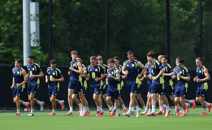 A general view of Scotland training session Scotland Training Session and press conference, PK, Pressekonferenz 2026 FIFA World Cup, WM, Weltmeisterschaft, Fussball Football, Atrium Health Performance Park, Charlotte, USA - 10 Jun 2026Charlotte Atrium Health Performance Park United States of America EDITORIAL USE ONLY No use with unauthorised audio, video, data, fixture lists, club league logos or live services. Online in-match use limited to 120 images, no video emulation. No use in betting, games or single club league player publications. Copyright: xMichaelxZemanek Shutterstockx 16919987bm
