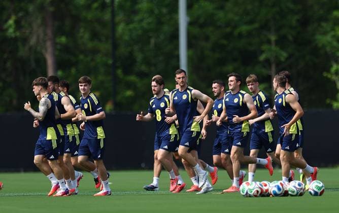 A general view of Scotland training session Scotland Training Session and press conference, PK, Pressekonferenz 2026 FIFA World Cup, WM, Weltmeisterschaft, Fussball Football, Atrium Health Performance Park, Charlotte, USA - 10 Jun 2026Charlotte Atrium Health Performance Park United States of America EDITORIAL USE ONLY No use with unauthorised audio, video, data, fixture lists, club league logos or live services. Online in-match use limited to 120 images, no video emulation. No use in betting, games or single club league player publications. Copyright: xMichaelxZemanek Shutterstockx 16919987bo