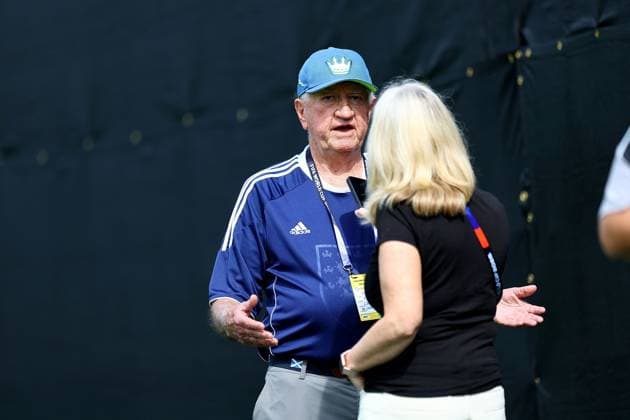 Ed Young, Carolina Lightnin executive and soccer legend Scotland Training Session and press conference, PK, Pressekonferenz 2026 FIFA World Cup, WM, Weltmeisterschaft, Fussball Football, Atrium Health Performance Park, Charlotte, USA - 10 Jun 2026Charlotte Atrium Health Performance Park United States of America EDITORIAL USE ONLY No use with unauthorised audio, video, data, fixture lists, club league logos or live services. Online in-match use limited to 120 images, no video emulation. No use in betting, games or single club league player publications. Copyright: xMichaelxZemanek Shutterstockx 16919987br