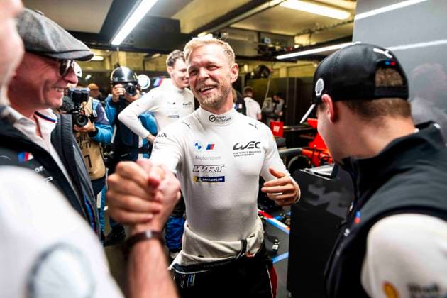 24 HEURES DU MANS 2026 - FREE PRACTICE AND QUALIFIYING SESSION MAGNUSSEN Kevin (dnk), BMW M Team WRT, BMW M Hybrid V8 15, Hypercar, portrait, VANTHOOR Dries (bel), BMW M Team WRT, BMW M Hybrid V8 15, Hypercar, portrait during the Free Practice and Qualifying session of the 24 Hours of Le Mans 2026, 3rd round of the 2026 FIA World Endurance Championship, from June 10 to 11, 2026 on the Circuit des 24 Heures du Mans in Le Mans, France - Le MansFrance Copyright: xFabrizioxBoldonix