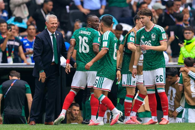 FIFA World Cup, WM, Weltmeisterschaft, Fussball 2026 FIFA WORLD CUP 2026 MEXICO VS SOUTH AFRICA 11062026 MEXICO CITY, MEXICO. Action photo of players of the Mexico national team, Nationalteam celebrating a goal scored by Julian Julian Quinones against South Africa, during the opening game of the FIFA World Cup 2026, held at the Estadio Ciudad de Mexico of Mexico City. Foto de accion de jugadores de la Seleccion Nacional de Mexico, celebrando un gol anotado por Julian Julian Quinones en contra de Sudafrica, durante el juego inaugural de la Copa del Mundo 2026 de la FIFA, celebrado en el Estadio Ciudad de Mexico de la Ciudad de MÃ xico. PHOTO BY IMAGENSHOP AGENCIA FOTOGRAFICA MEXICO CITY MEXICO CITY MEXICO