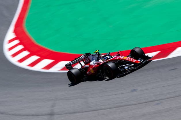Dino Beganovic (Scuderia Ferrari HP, Schweden, 38) im SF-26, ESP, Formel 1 Weltmeisterschaft, Barcelona-Catalunya Grand Prix, Circuit Barcelona Catalunya, Freies Training, Saison 2026, 12.06.2026 ESP, Formel 1 Weltmeisterschaft, Barcelona-Catalunya Grand Prix, Circuit Barcelona Catalunya, Freies Training, Saison 2026, 12.06.2026 Barcelona