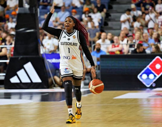 Alexis Peterson (Deutschland Damen 01) Deutschland vs. Tuerkei, Basketball, DBB, Frauen, Freundschaftsspiel, 27.08.2026 Deutschland vs. Tuerkei, Basketball, DBB, Frauen, Freundschaftsspiel, 27.08.2026 Koeln Copyright: xEibner-Pressefotox xThomasxStoeckerx EP_TSR