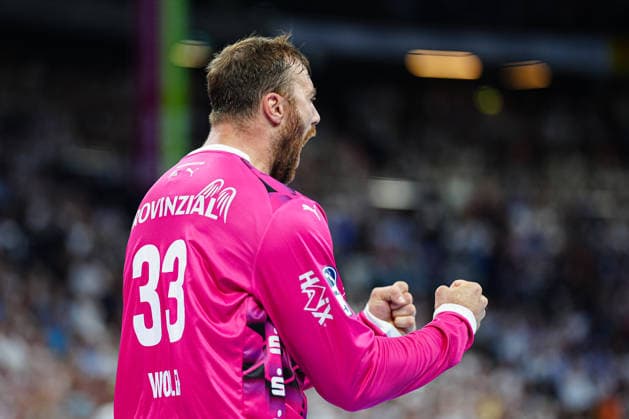 Jubel nach Parade Andreas Wolff (THW Kiel, 33) GER, THW Kiel vs. TBV Lemgo-Lippe, Handball, 1. Bundesliga, Spieltag 1, Saison 2026 2027, 27.08.2026 GER, THW Kiel vs. TBV Lemgo-Lippe, Handball, 1. Bundesliga, Spieltag 1, Saison 2026 2027, 27.08.2026 Kiel Copyright: xEibner-Pressefoto MarcelxvonxFehrnx EP_MFN