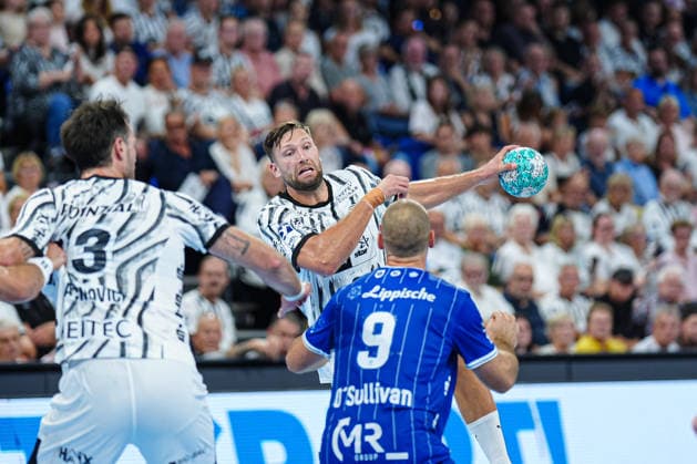 Harald Reinkind (THW Kiel, 06), Christian OÂ Sullivan (TBV Lemgo-Lippe, 09) GER, THW Kiel vs. TBV Lemgo-Lippe, Handball, 1. Bundesliga, Spieltag 1, Saison 2026 2027, 27.08.2026 GER, THW Kiel vs. TBV Lemgo-Lippe, Handball, 1. Bundesliga, Spieltag 1, Saison 2026 2027, 27.08.2026 Kiel Copyright: xEibner-Pressefoto MarcelxvonxFehrnx EP_MFN