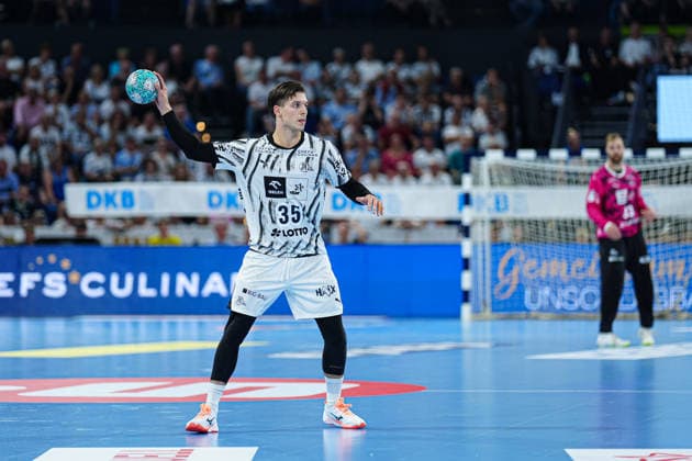 Domen Makuc (THW Kiel, 35) GER, THW Kiel vs. TBV Lemgo-Lippe, Handball, 1. Bundesliga, Spieltag 1, Saison 2026 2027, 27.08.2026 GER, THW Kiel vs. TBV Lemgo-Lippe, Handball, 1. Bundesliga, Spieltag 1, Saison 2026 2027, 27.08.2026 Kiel Copyright: xEibner-Pressefoto MarcelxvonxFehrnx EP_MFN