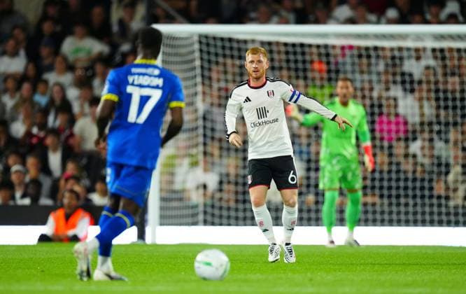 Harrison Reed of Fulham Fulham v AFC Wimbledon, EFL Carabao Cup, Second Round, Football, Craven Cottage, London, UK - 27 Aug 2026London Craven Cottage United Kingdom EDITORIAL USE ONLY No use with unauthorised audio, video, data, fixture lists, club league logos or live services. Online in-match use limited to 120 images, no video emulation. No use in betting, games or single club league player publications. Copyright: xJavierxGarcia Shutterstockx 17118946hn