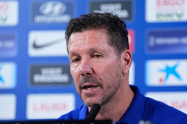 August 28, 2026, Madrid, Madrid, Spain: Diego Pablo Simeone, head coach of Atletico de Madrid, attends his press conference, PK, Pressekonferenz during a training session of Atletico de Madrid ahead the Spanish League, LaLiga EA Sports, match against Sevilla FC at Ciudad Deportiva Wanda Atletico de Madrid on August 28, 2026, in Madrid, Spain. Atletico De Madrid Training Session And Press Conference - Laliga Ea Sports - ZUMAa181 20260828_zaa_a181_089 Copyright: xDennisxAgyemanx