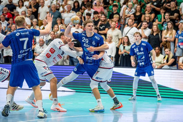 2. HBL; TV Hüttenberg - TV Großwallstadt, 28.08.26 Johan Rohwer (TV Großwallstadt, 29), Patrick Gempp (TV Großwallstadt, 7), Leif Haack (TV Hüttenberg, 20), Danil Dyatlov (TV Hüttenberg, 47)., Connar Battermann (TV Großwallstadt, 24) 2. HBL; TV Hüttenberg - TV Großwallstadt: Hüttenberg, 28.08.26 Copyright: xBEAUTIFULxSPORTS Roeczeyx