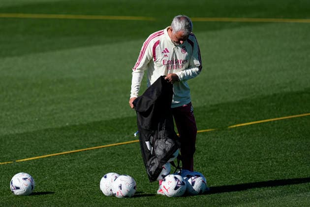 August 29, 2026, Valdebebas, Madrid, Spain: Jose Mourinho during the training day of Real Madrid ahead the Spanish League, LaLiga EA Sports, football match against Malaga CF at Ciudad Deportiva Real Madrid on August 29, 2026, in Valdebebas, Madrid, Spain. Real Madrid Training And press conference, PK, Pressekonferenz - LaLiga EA Sports - ZUMAa181 20260829_zaa_a181_006 Copyright: xOscarxJ.xBarrosox