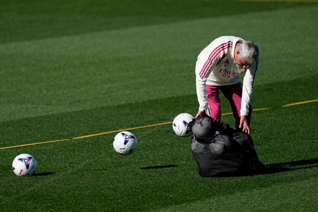 August 29, 2026, Valdebebas, Madrid, Spain: Jose Mourinho during the training day of Real Madrid ahead the Spanish League, LaLiga EA Sports, football match against Malaga CF at Ciudad Deportiva Real Madrid on August 29, 2026, in Valdebebas, Madrid, Spain. Real Madrid Training And press conference, PK, Pressekonferenz - LaLiga EA Sports - ZUMAa181 20260829_zaa_a181_009 Copyright: xOscarxJ.xBarrosox
