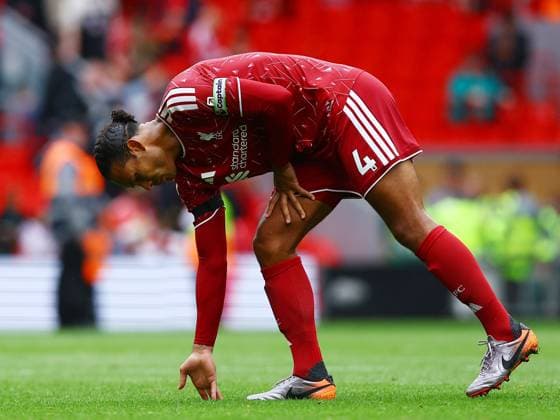 Virgil van Dijk of Liverpool at the end of the match Liverpool v Nottingham Forest, Premier League Football, Football, Anfield, Liverpool, UK - 29 Aug 2026Liverpool Anfield United Kingdom EDITORIAL USE ONLY No use with unauthorised audio, video, data, fixture lists, club league logos or live services. Online in-match use limited to 120 images, no video emulation. No use in betting, games or single club league player publications. Copyright: xMattxWest Shutterstockx 17118964ak