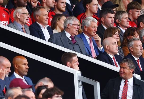 Sir Alex Ferguson of Manchester United, ManU looks on from the stand Manchester United v Ipswich Town, Premier League Football, Football, Old Trafford, Manchester, UK - 30 Aug 2026Manchester Old Trafford United Kingdom EDITORIAL USE ONLY No use with unauthorised audio, video, data, fixture lists, club league logos or live services. Online in-match use limited to 120 images, no video emulation. No use in betting, games or single club league player publications. Copyright: xMattxWest Shutterstockx 17119118x