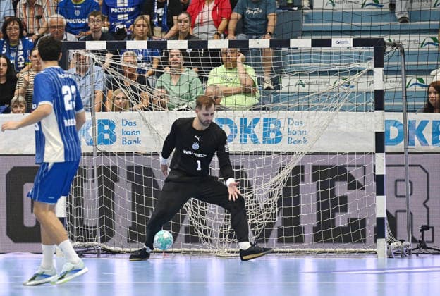 Ignaco Biosca (VfL Gummersbach, 1) Neuzugang im Tor des VfL Gummersbach GER, VfL Gummersbach vs. SC Magdeburg, 1. Handball, Opel Bundesliga, VfL Gummersbach, 1. Liga, Spielzeit 2026 2027, 1. Spieltag, Schwalbe Arena, Gummersbach, 30.08.2026 GER, VfL Gummersbach vs. SC Magdeburg, 1. Handball, Opel Bundesliga, VfL Gummersbach, 1. Liga, Spielzeit 2026 2027, 1. Spieltag, Schwalbe Arena, Gummersbach, 30.08.2026 Gummersbach Copyright: xEibner-Pressefoto JuergenxAugstx EP_JAT