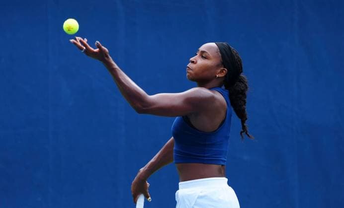 Coco Gauff practices 2026 US Open, Day One, USTA Billie Jean King National Tennis Center, New York, USA - 30 Aug 2026New York USTA Billie Jean King National T New York (NY) United States of America EDITORIAL USE ONLY No use with unauthorised audio, video, data, fixture lists, club league logos or live services. Online in-match use limited to 120 images, no video emulation. No use in betting, games or single club league player publications. Copyright: xJavierxGarcia Shutterstockx 17124546o