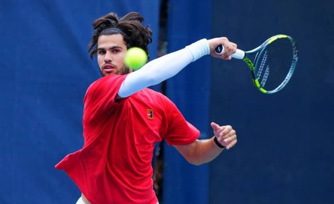 Carlos Alcaraz practices 2026 US Open, Day One, USTA Billie Jean King National Tennis Center, New York, USA - 30 Aug 2026New York USTA Billie Jean King National T New York (NY) United States of America EDITORIAL USE ONLY No use with unauthorised audio, video, data, fixture lists, club league logos or live services. Online in-match use limited to 120 images, no video emulation. No use in betting, games or single club league player publications. Copyright: xJavierxGarcia Shutterstockx 17124546p