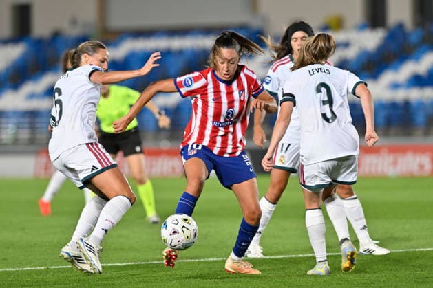 August 30, 2026, Madrid, Madrid, Spain: FIAMMA BENITEZ of Club Atletico de Madrid in action during the Spanish Women League, Liga F, football match played between REAL MADRID Vs ATLETICO DE MADRID at Alfredo Di Stefano stadium on August 30, 2027, in Valdebebas, Madrid, Spain. Spanish Women League REAL MADRID Vs ATLETICO DE MADRID (08.30.27) - ZUMAc312 20260830_zsp_c312_155 Copyright: xOscarxManuelxSanchezx