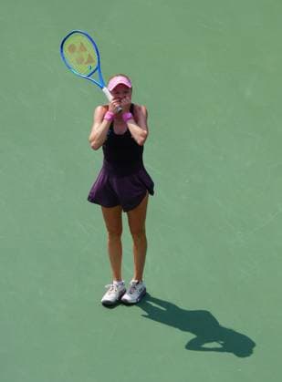 Harriet Dart celebrates her first round win over Peyton Stearns 2026 US Open, Day Two, USTA Billie Jean King National Tennis Center, New York, USA - 31 Aug 2026New York USTA Billie Jean King National T New York (NY) United States of America EDITORIAL USE ONLY No use with unauthorised audio, video, data, fixture lists, club league logos or live services. Online in-match use limited to 120 images, no video emulation. No use in betting, games or single club league player publications. Copyright: xJavierxGarcia Shutterstockx 17124548g